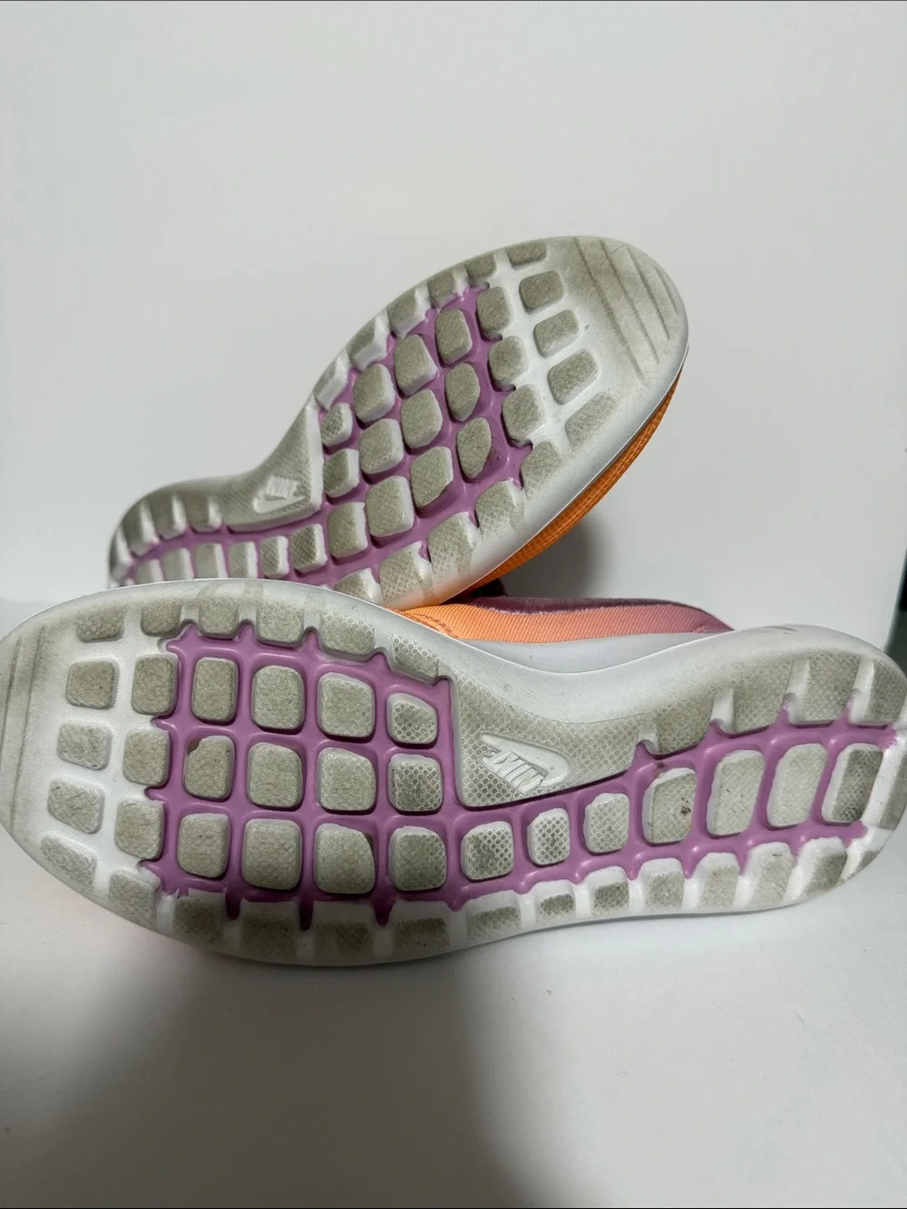 Nike Women’s Orange and Lavender Lightweight Running Sneakers